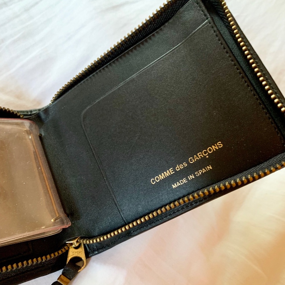 Comme Des Garçons Black Zip-Around Wallet